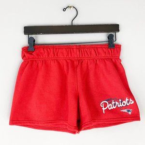 New England Patriots Fleece Red Shorts Girl XL NWT